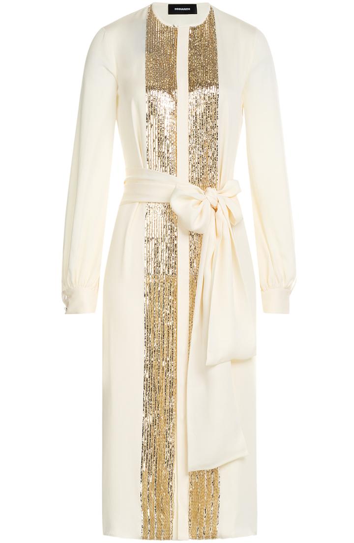 Dsquared2 Embellished Silk Dress