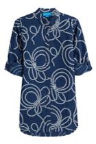 M I H Jeans M I H Jeans Rico Printed Cotton Shirt - Blue
