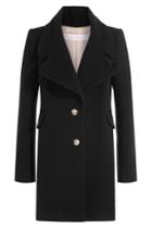 See By Chloé See By Chloé Wool Coat With Embossed Buttons - Black
