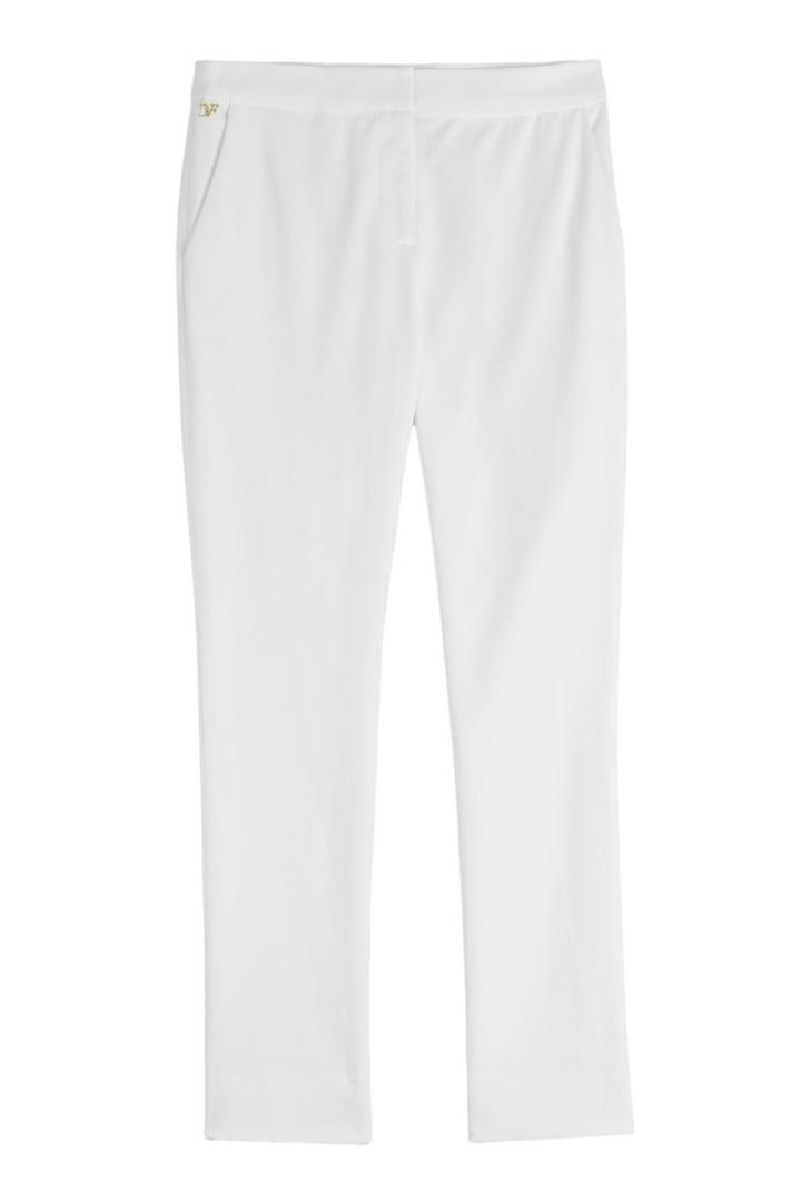 Diane Von Furstenberg Diane Von Furstenberg Genesis Cotton Blend Pants - White