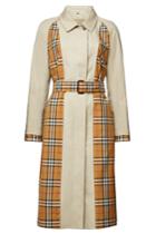 Burberry Burberry Guiseley Checked Cotton Trench Coat