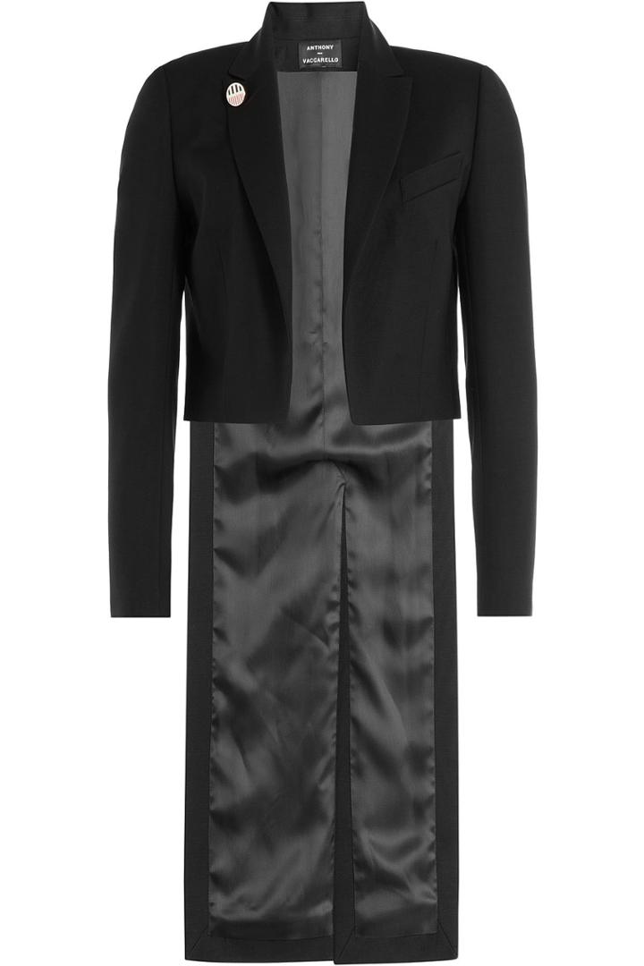 Anthony Vaccarello Anthony Vaccarello Cotton Tuxedo Blazer