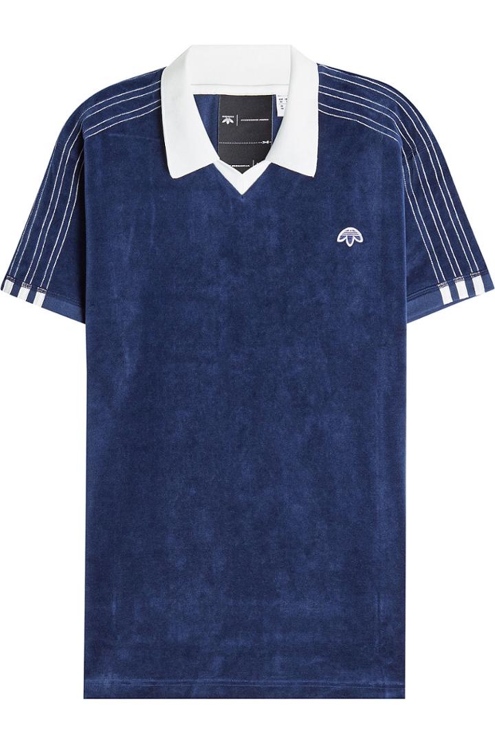 Adidas Originals By Alexander Wang Adidas Originals By Alexander Wang Velour Polo Shirt
