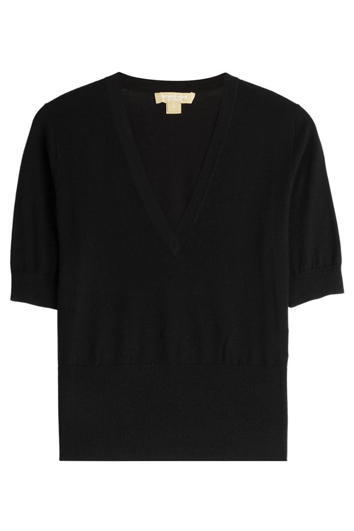 Michael Kors Michael Kors Merino Wool Pullover - Black