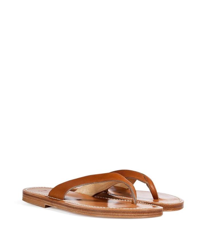 K.jacques Leather Thong Sandals