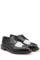 Robert Clergerie Robert Clergerie Two-tone Leather Brogues - Black