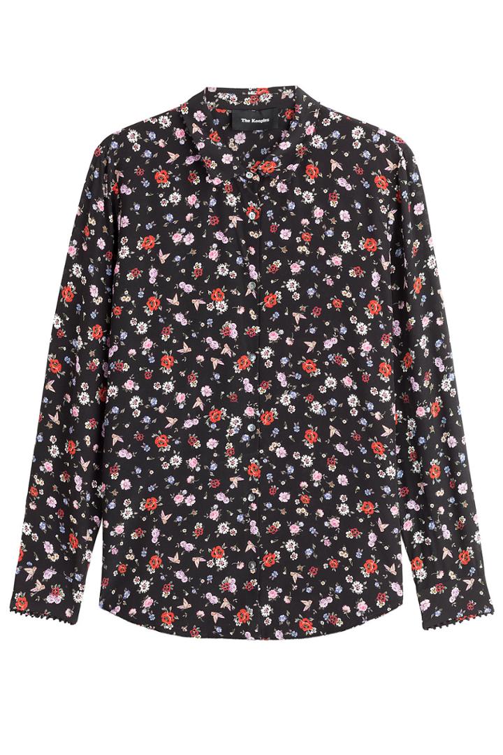 The Kooples The Kooples Printed Silk Blouse - Multicolored
