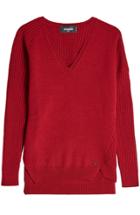 Dsquared2 Dsquared2 Wool Pullover With High-low Hemline - Red