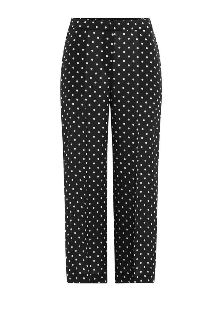 Theory Theory Printed Wide Leg Silk Pants - Dots