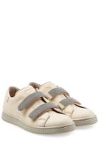 Brunello Cucinelli Brunello Cucinelli Leather Sneakers With Embellished Straps