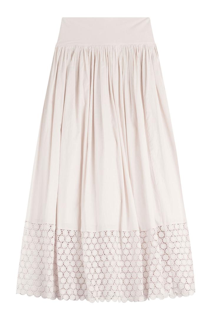 Steffen Schraut Steffen Schraut Fiesta Cotton Maxi Skirt - Beige