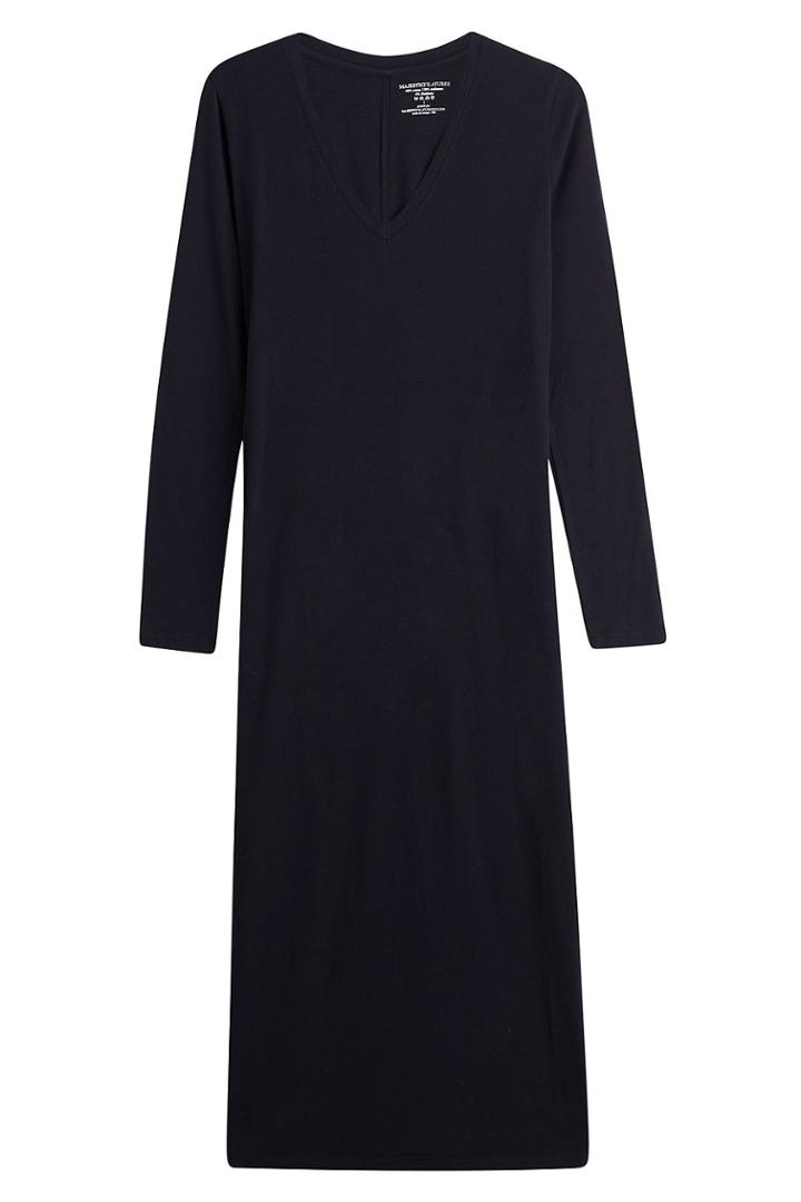 Majestic Majestic Midi Dress With Cotton And Cashmere