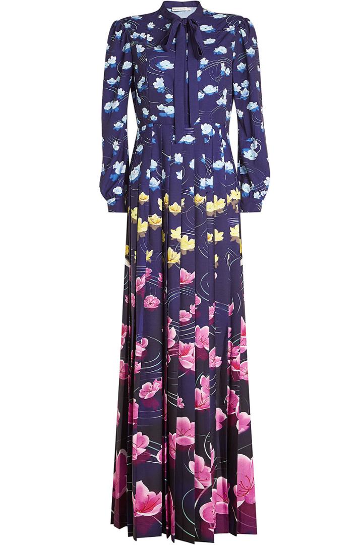 Mary Katrantzou Mary Katrantzou Printed Dress With Pleated Skirt