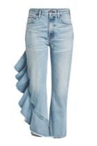 Citizens Of Humanity Citizens Of Humanity Cropped Jeans With Ruffle Trim