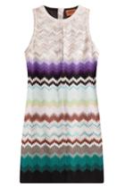 Missoni Missoni Crochet Knit Mini Dress With Cut Out - None