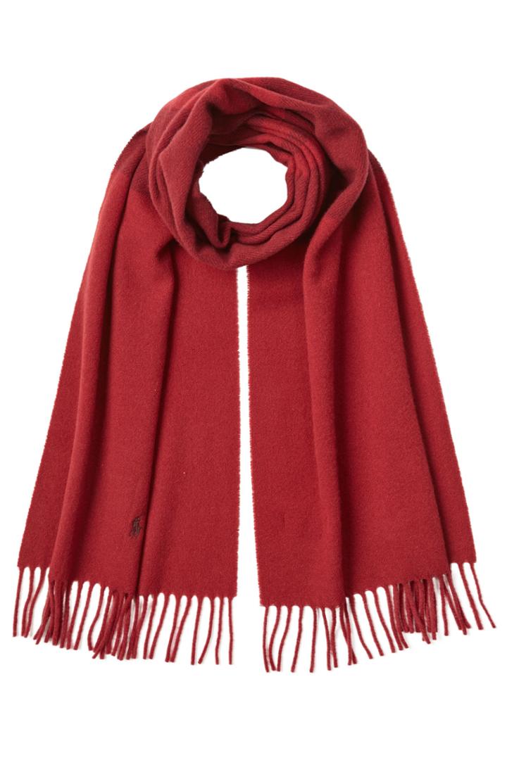Polo Ralph Lauren Polo Ralph Lauren Wool Scarf - Red