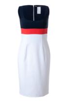Dsquared2 Dsquared2 Color Block Cotton Cocktail Dress
