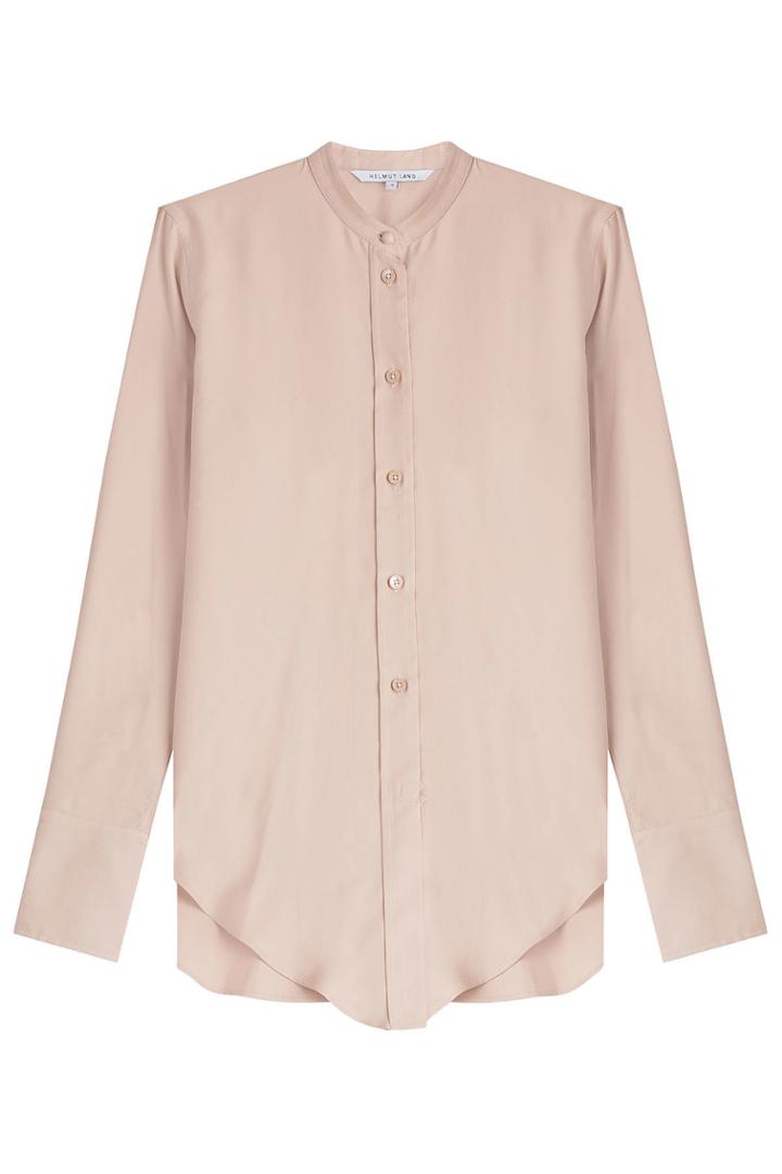 Helmut Lang Helmut Lang Silk Collarless Blouse - None