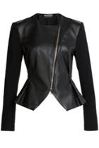 Roland Mouret Roland Mouret Lycosa Perforated Leather Jacket - Black