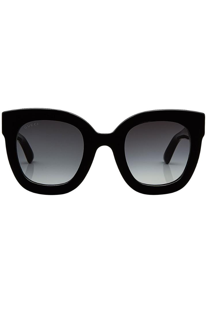 Gucci Gucci Square Sunglasses With Embellished Arms