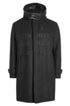 Fendi Fendi Coat With Fleece Wool, Cashmere And Leather