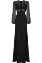 Elie Saab Elie Saab Sheer Top Evening Gown