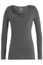 Majestic Majestic Jersey Long Sleeved Top - Brown