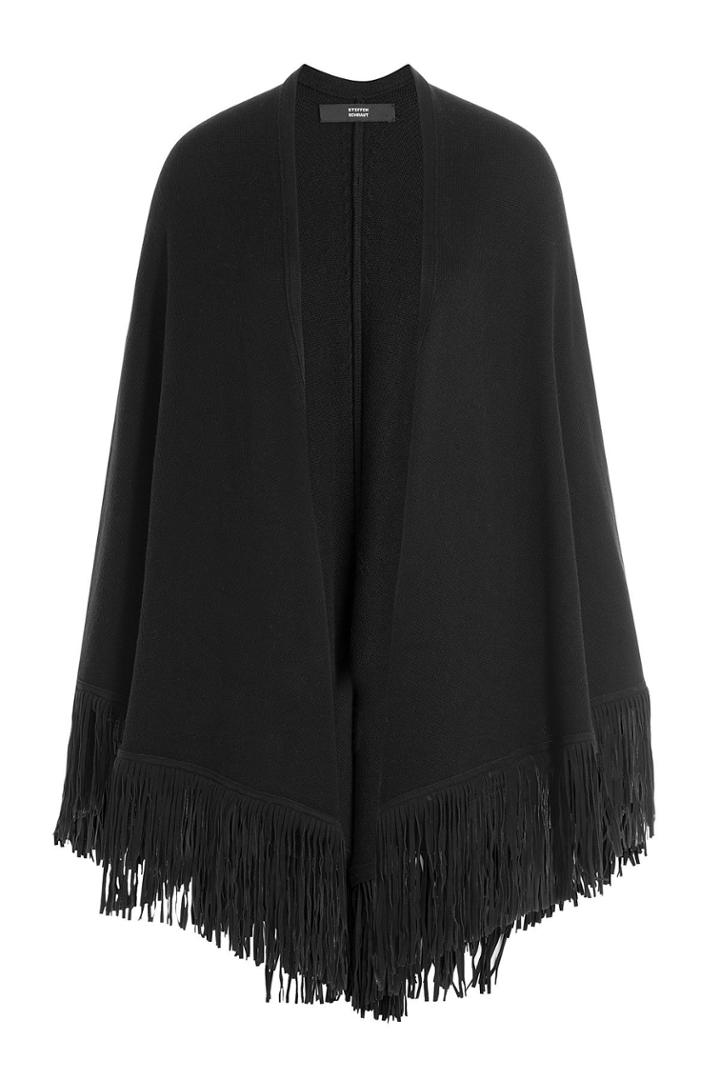 Steffen Schraut Steffen Schraut Fringed Cape With Cashmere