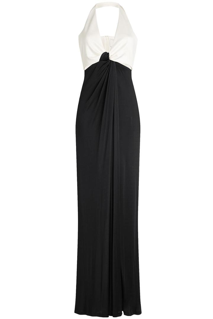 Galvan Galvan Floor-length Satin Gown