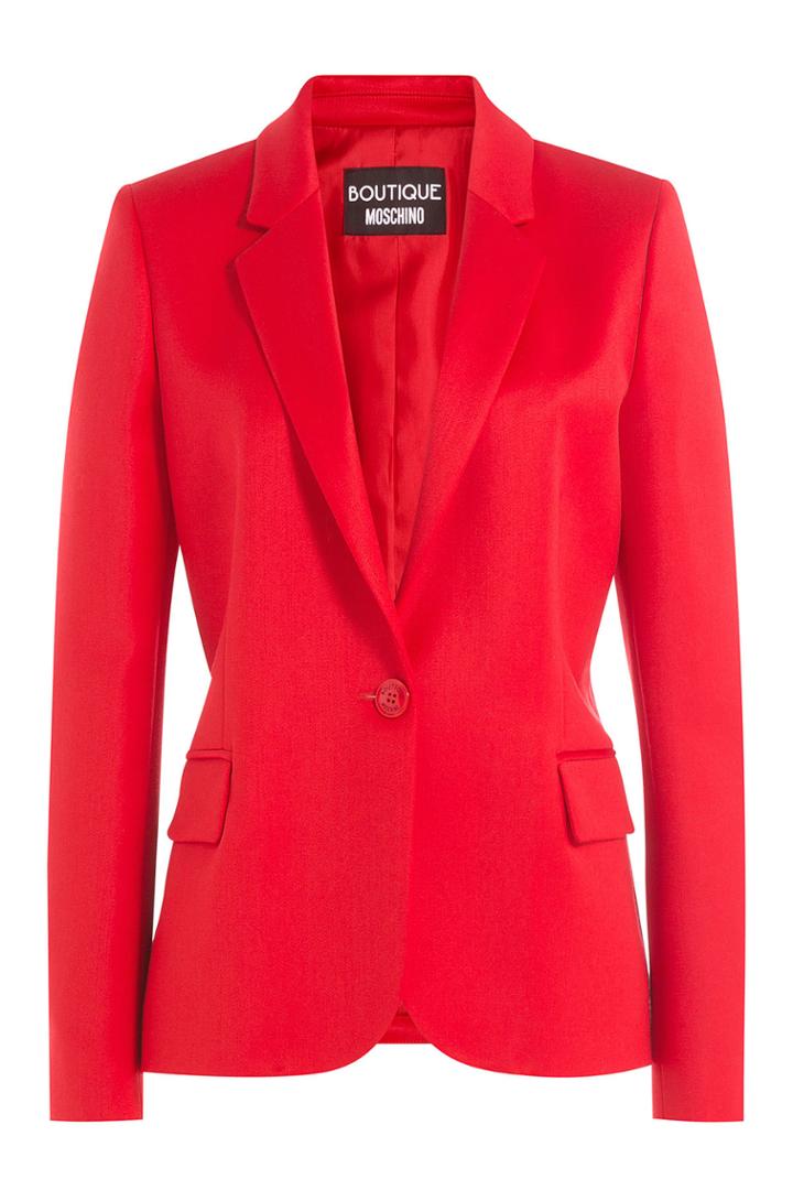 Boutique Moschino Boutique Moschino Wool Blazer - Red
