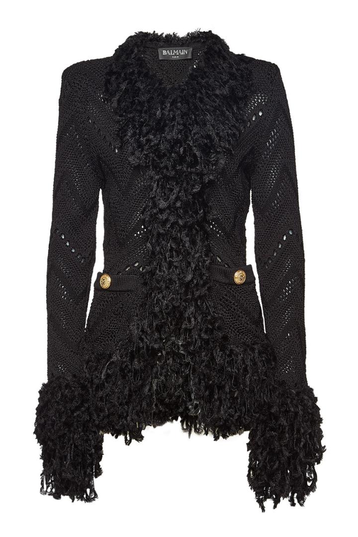 Balmain Balmain Knit Blazer With Virgin Wool