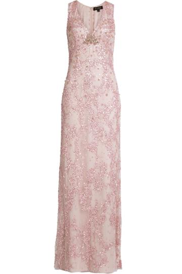 Jenny Packham Jenny Packham Embellished Floor Length Dress - None