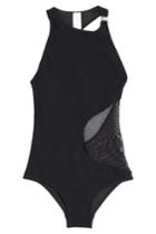 Zimmermann Zimmermann Swimsuit With Mesh Panel - Black