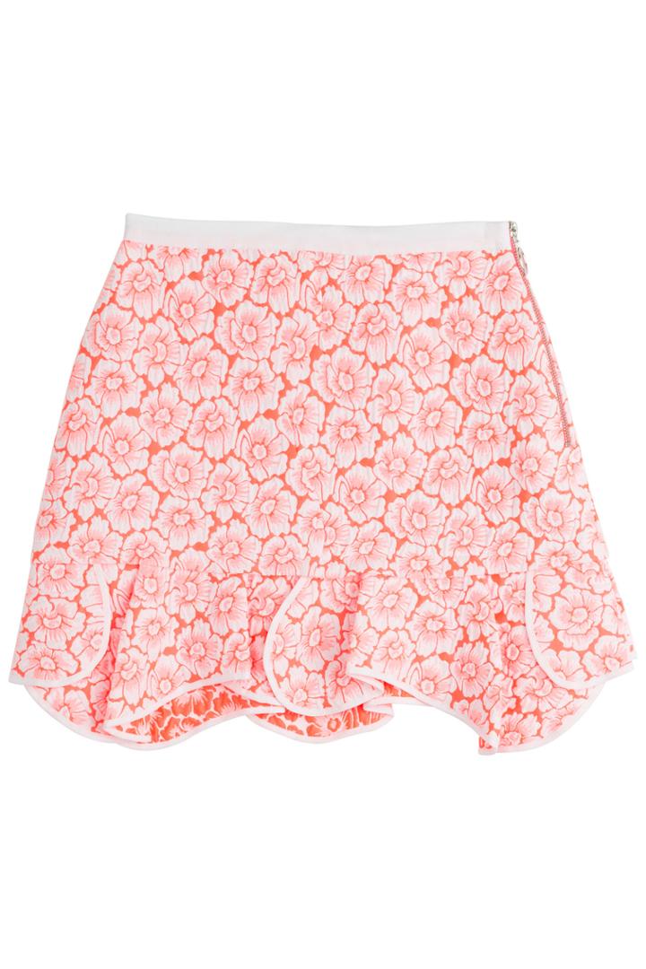 Issa Issa Printed Cotton Blend Skirt - Pink