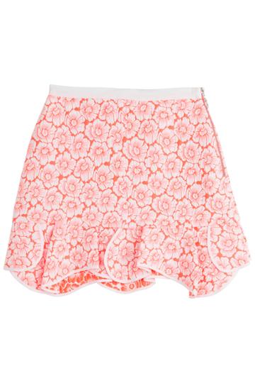 Issa Issa Printed Cotton Blend Skirt - Pink