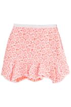 Issa Issa Printed Cotton Blend Skirt - Pink