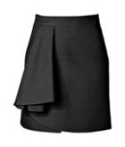 Valentino Wool-silk Draped Front Skirt