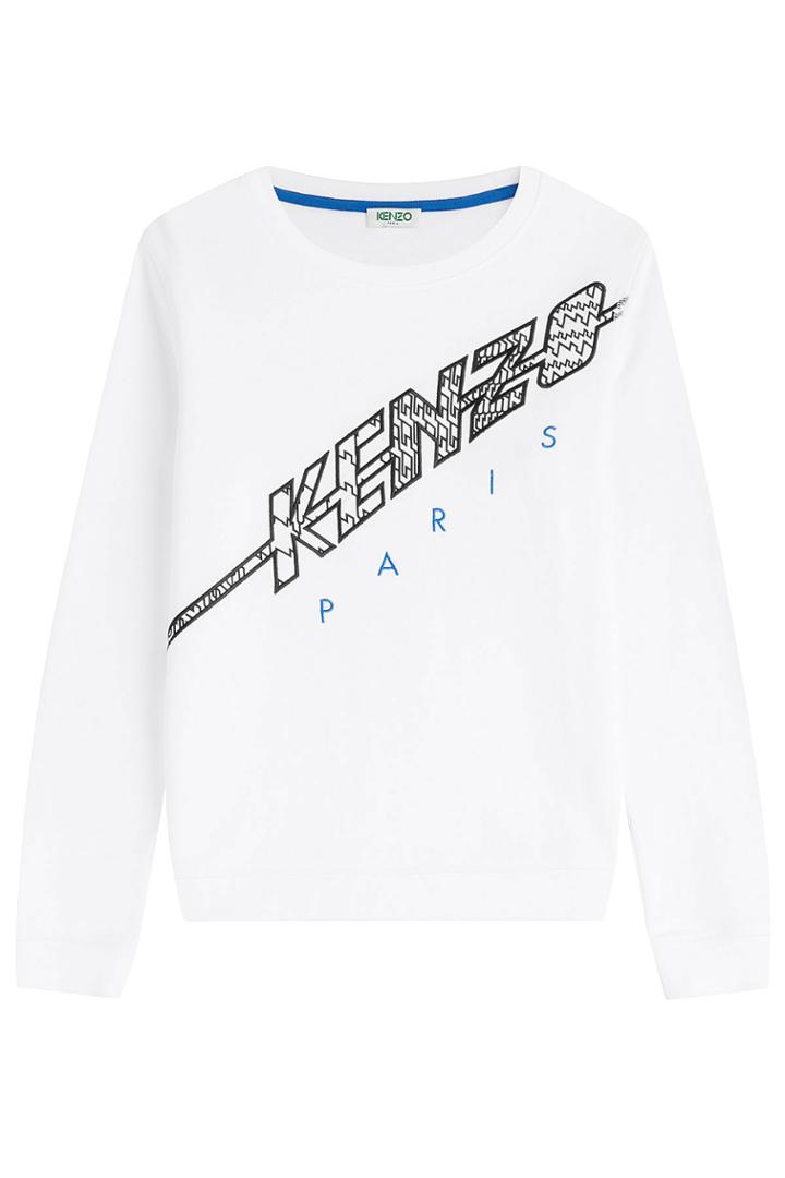 Kenzo Kenzo Embroidered Logo Sweatshirt - White