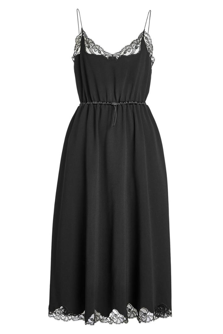 Alexander Wang Alexander Wang Crepe Dress With Lace Detail