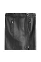 Karl Lagerfeld Karl Lagerfeld Leather Mini Skirt - Black