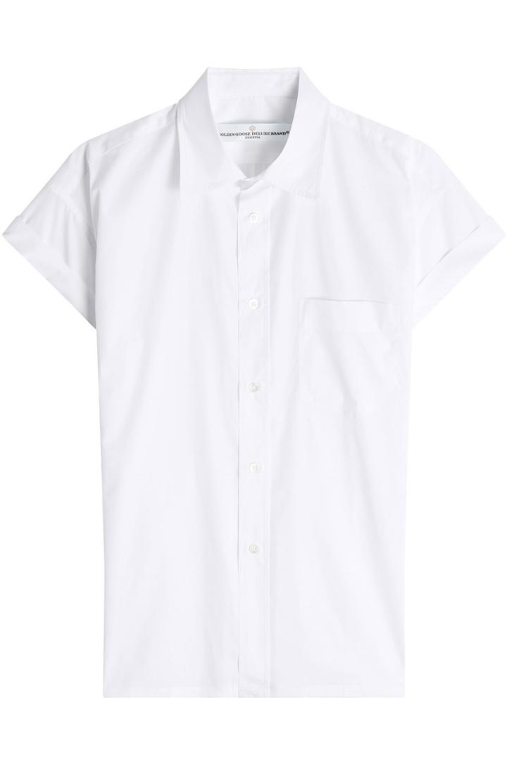 Golden Goose Golden Goose Cotton Shirt With Cap Sleeves