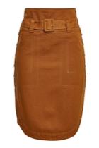 Carven Carven Denim Skirt With Buttoned Sides
