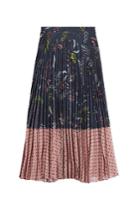 Markus Lupfer Markus Lupfer Printed Pleated Skirt