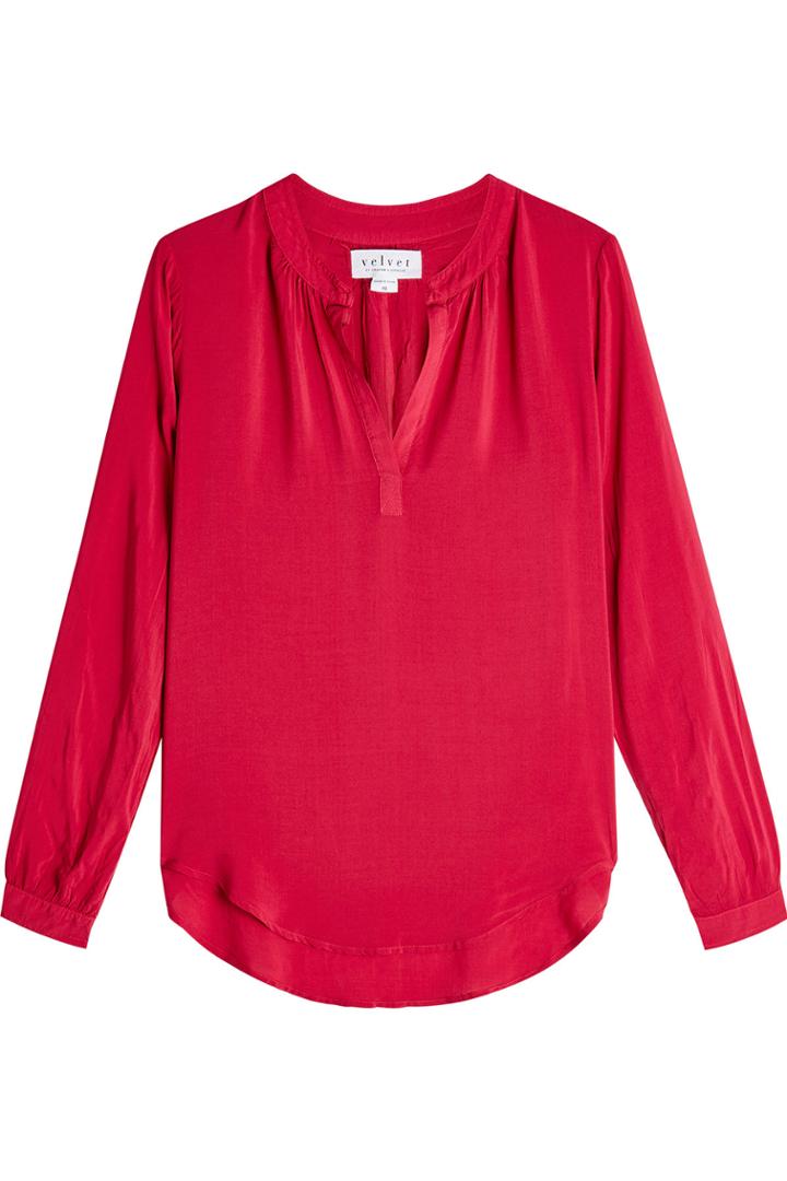 Velvet Velvet Fluid Blouse - Magenta