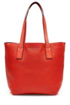 Marc Jacobs Marc Jacobs Wingman Shopping Leather Tote - Red