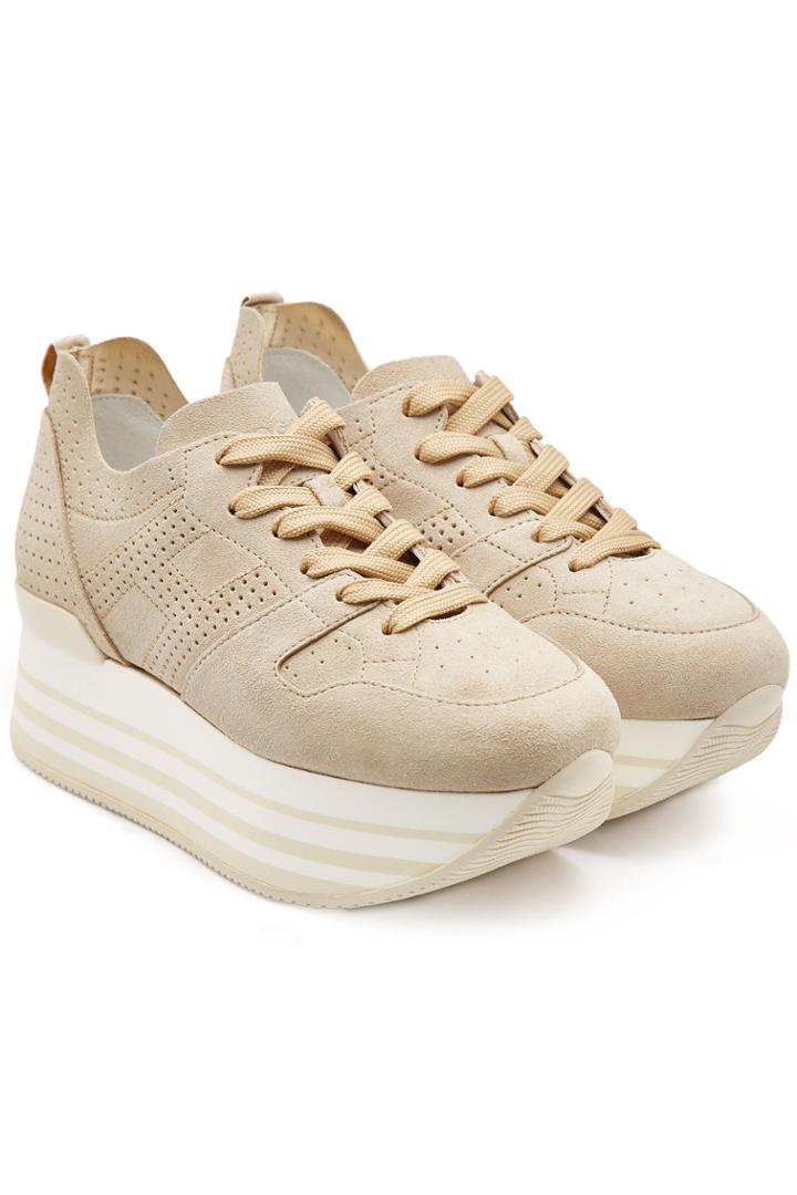 Hogan Hogan H283 Suede Platform Sneakers