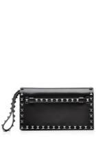 Valentino Valentino Leather Rockstud Clutch - Black