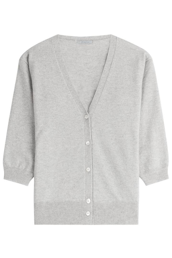 Malo Malo Cashmere Cardigan - Silver