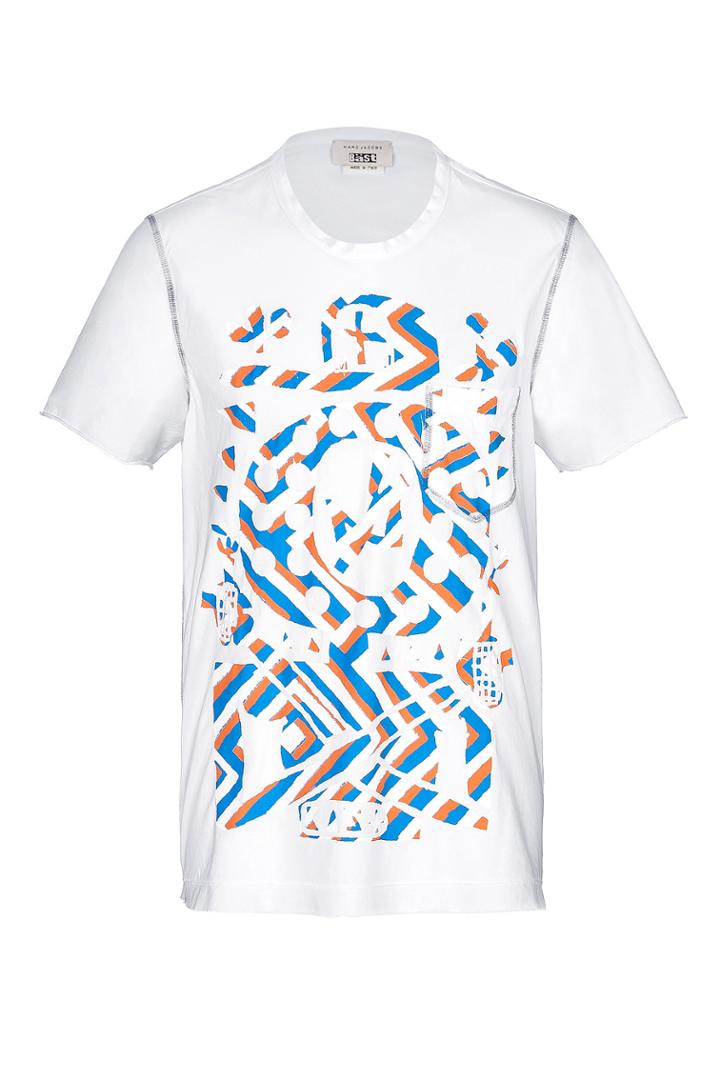 Marc Jacobs Marc Jacobs Cotton-silk T-shirt - White
