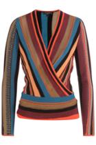 Etro Etro Striped Knit Wrap Top
